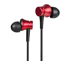 MI:HEADSET:EARPHONE BASIC (WITH MIC) (RED)