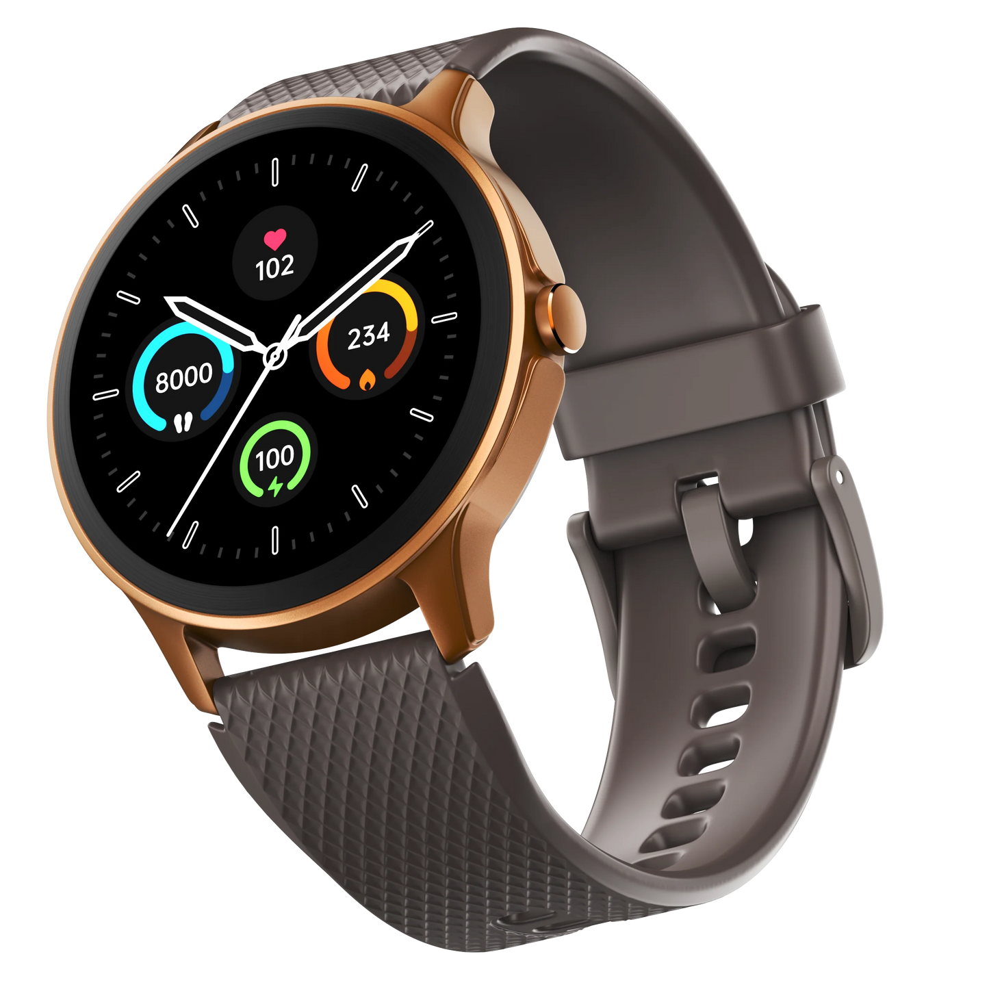 NOISE:SMART WATCH (C):FIT CURVE (BROWN)