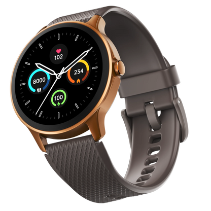 NOISE:SMART WATCH (C):FIT CURVE (BROWN)